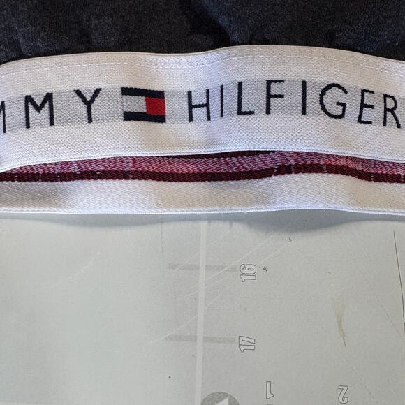 Tommy Hilfiger Crop Top Hoodie Womens S Blue Y2K Retro Sweater Sweatshirt - Picture 9 of 9